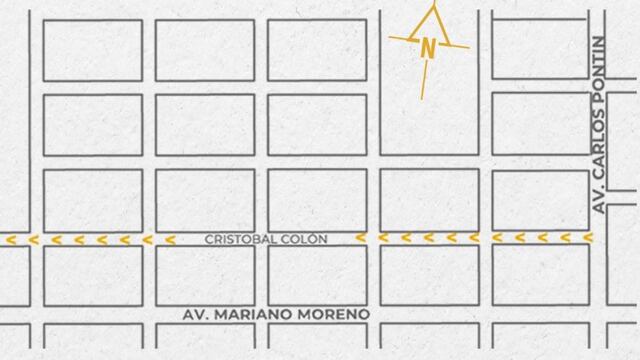 La calle Colón pasará a tener mano única Este-Oeste entre la Av. Pontín y la Av. José Boetto
