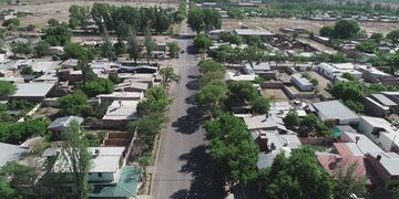 Ciudad de San Rafael desde el aire
