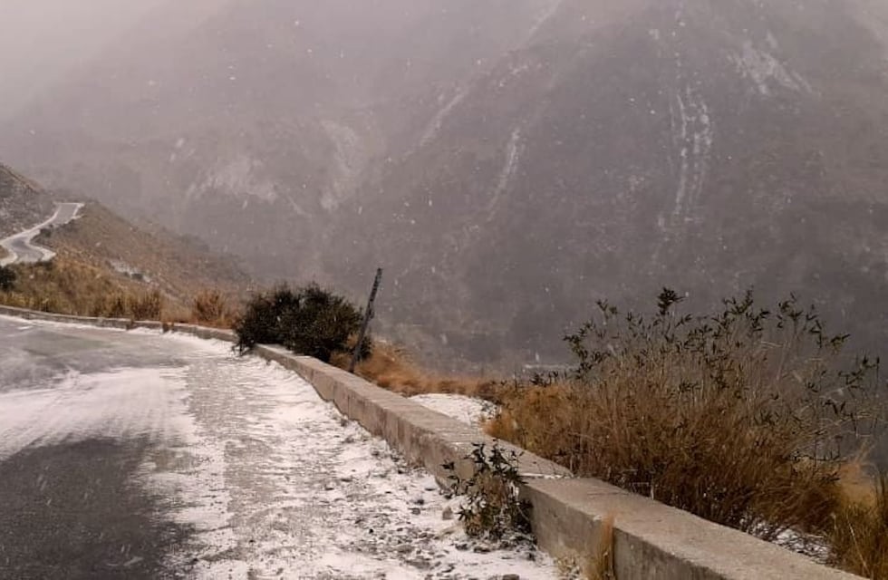 Se viene el frío y podría caer aguanieve en las zonas serranas puntanas