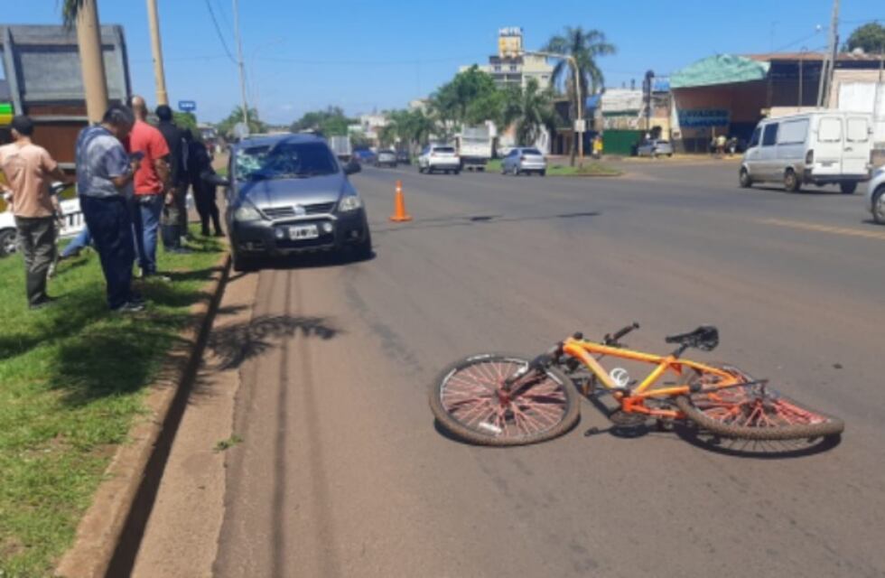 Falleció el ciclista que sufrió un accidente sobre Ruta 12 casi rotonda en Posadas