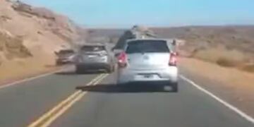 Conductor cordobés suspendido por una maniobra peligrosa en el camino de las Altas Cumbres. (Fuente: ANSV)