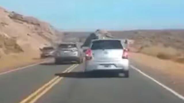 Conductor cordobés suspendido por una maniobra peligrosa en el camino de las Altas Cumbres. (Fuente: ANSV)