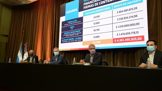 Schiaretti firmó los contratos para iniciar con la ejecución de las obras