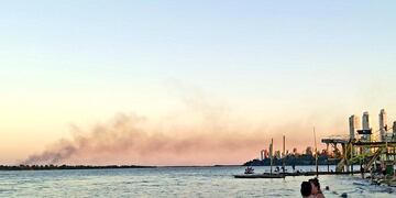 Se registraron incendios en las islas del Delta del río Paraná frente a Rosario.