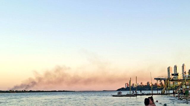 Se registraron incendios en las islas del Delta del río Paraná frente a Rosario.