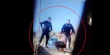 La Falda. Imágenes de Romo con vida antes de ser detenido (Captura de video).