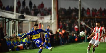 Santiago Rodríguez (11), destacó el valor del punto de Instituto frente a "un rival con mucha jerarquía como Boca (Javier Ferreyra / La Voz).