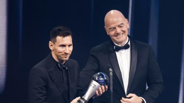 Lionel Messi fue consagrado como el mejor jugador del mundo del 2022 al ganar el premio The Best. Foto: Los Andes.