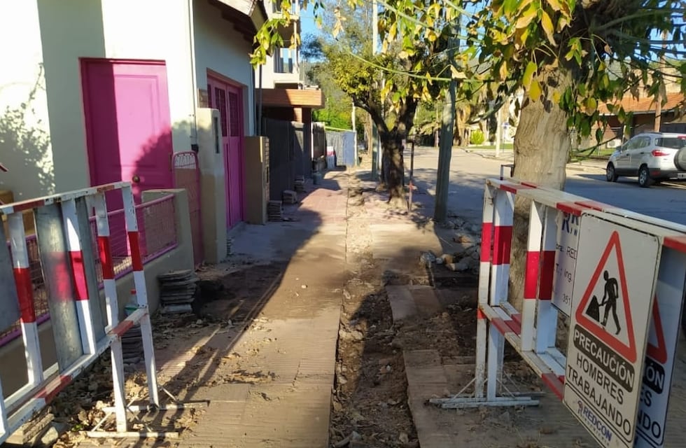 Avanza la obra de gas natural en pleno centro de la ciudad de Cosquín
