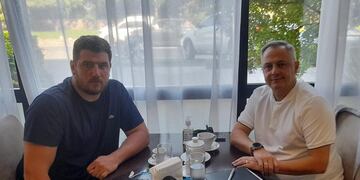 Manuel Pérez y la buena relación con su par Juan Manuel Cavagliatto, y entre Racing e Instituto (archivo Prensa Racing).