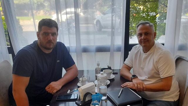 Manuel Pérez y la buena relación con su par Juan Manuel Cavagliatto, y entre Racing e Instituto (archivo Prensa Racing).
