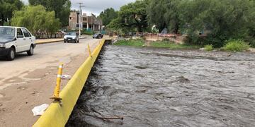 Temporal en Carlos Paz. Foto: Municipalidad