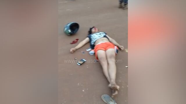 Se accidentó con las ramas de un corte de ruta en Andresito