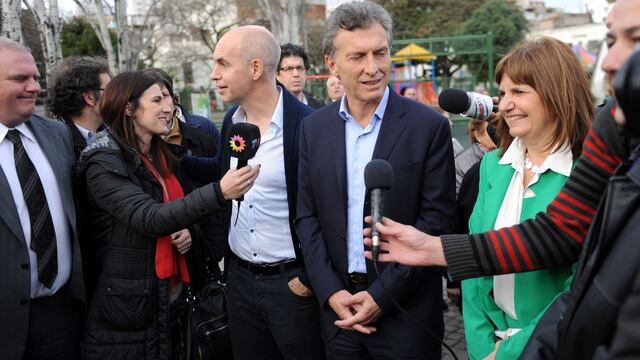 Horacio Rodríguez Larreta, Mauricio Macri y Patricia Bullrich