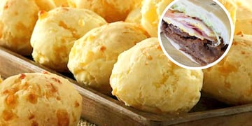 El increíble sandwich de milanesa con pan de chipá: irresistible.