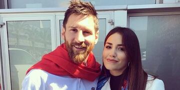 Lali Espósito junto a Lionel Messi.