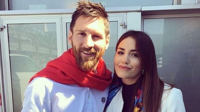 Lali Espósito junto a Lionel Messi.