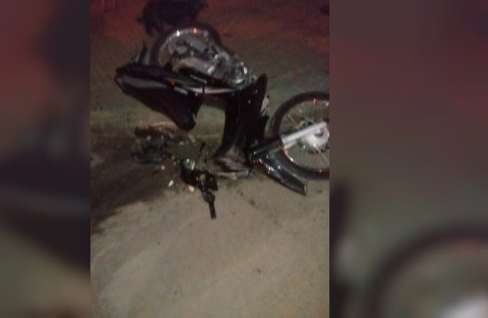 Choque entre dos motos dejo un herido grave en San Francisco