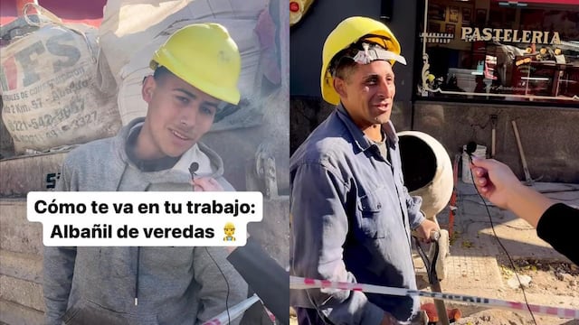 Un albañil reveló su sueldo.