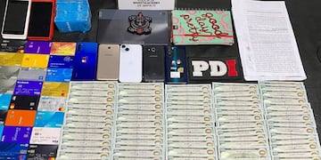 La Policía de Investigaciones (PDI) secuestró 10.000 dólares en los allanamientos de este viernes.