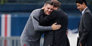 Mauro Icardi volvió a los entrenamientos en PSG.