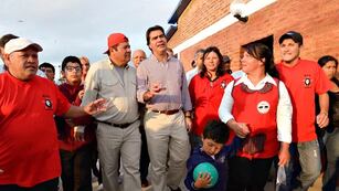 Emerenciano Sena y Jorge Capitanich, gobernador de Chaco y ex jefe de gabinete. - Gentileza