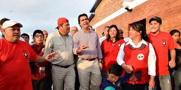 Emerenciano Sena y Jorge Capitanich, gobernador de Chaco y ex jefe de gabinete. - Gentileza