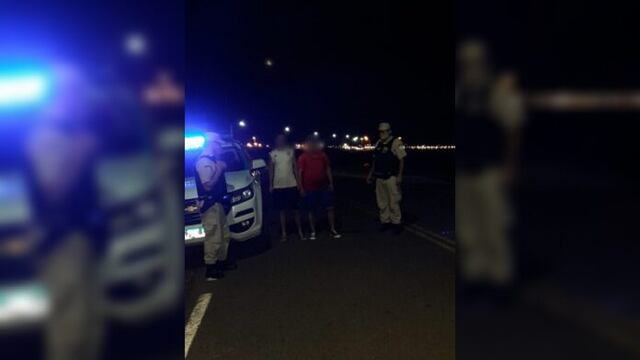 Debieron ser rescatados en medio de la tormenta en Posadas.
