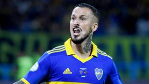 Benedetto se destapó y marcó dos goles para Boca ante Patronato, por la final de la Supercopa Argentina, en Santiago del Estero. (Fotobaires)