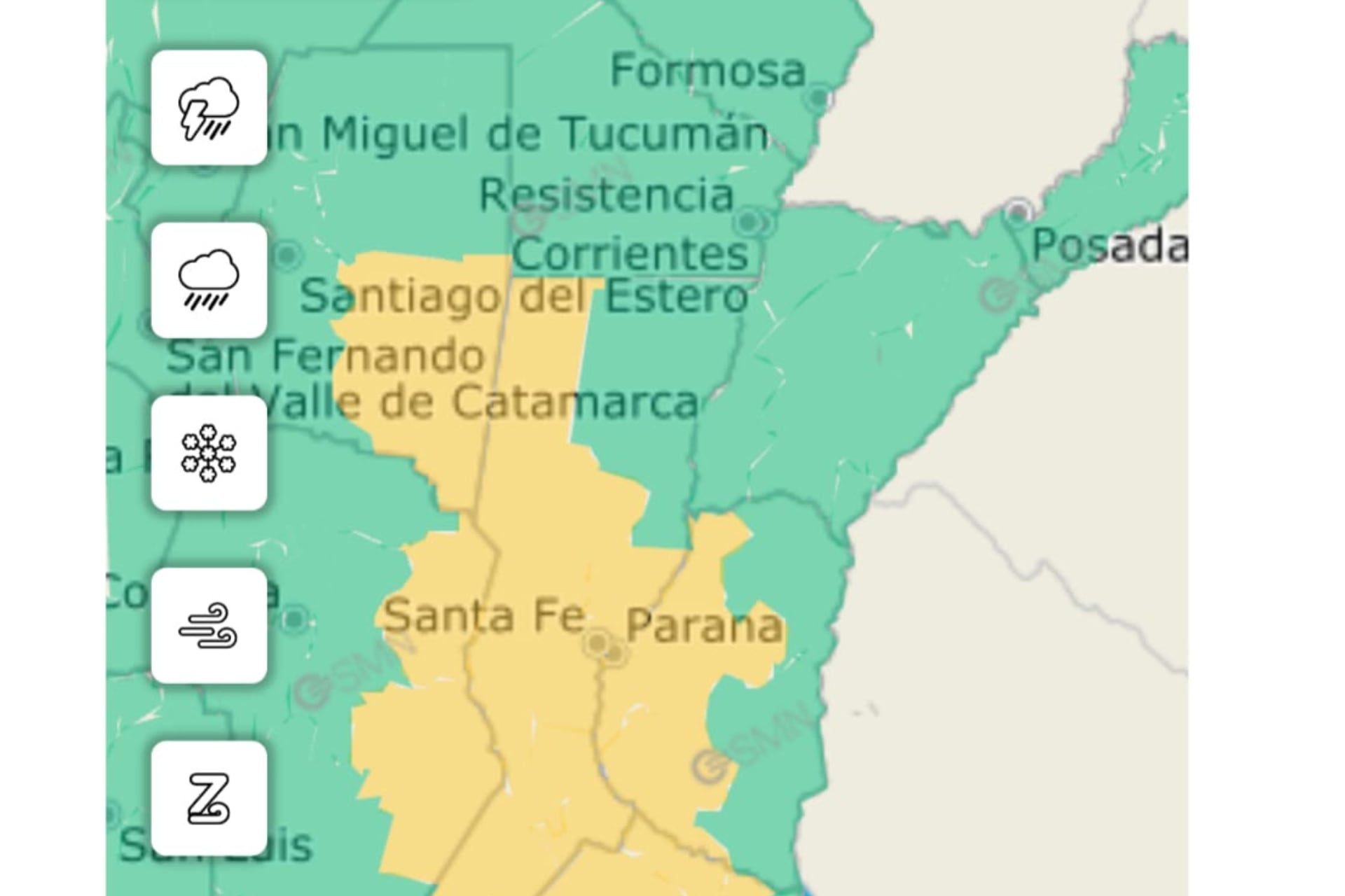 Alerta SMN