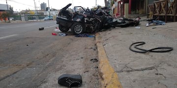 Córdoba. Tres jóvenes murieron tras el impacto. (@nachocadario)