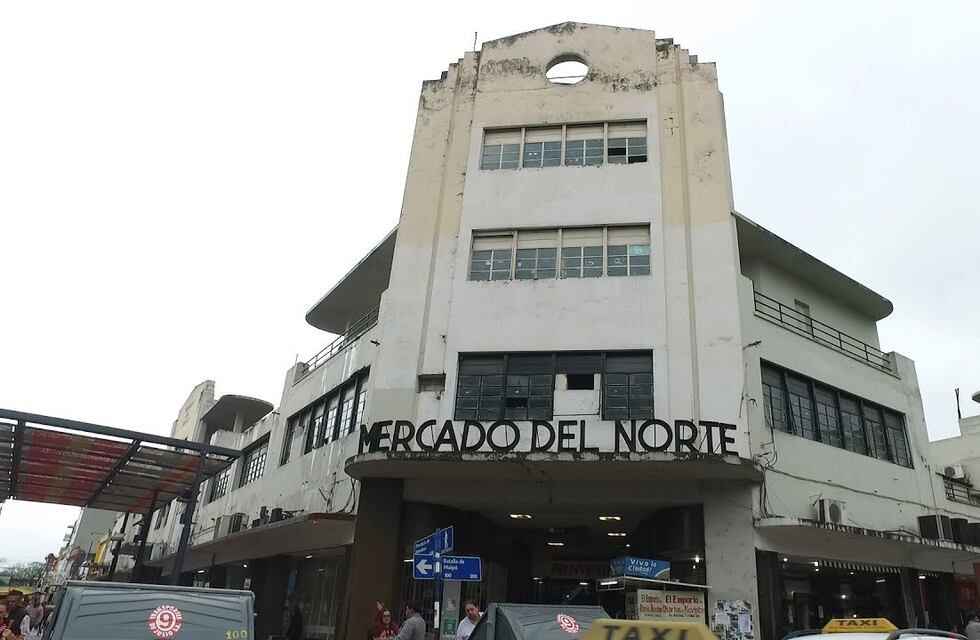 Dos columnas del Mercado del Norte cedieron y hay peligro de derrumbe