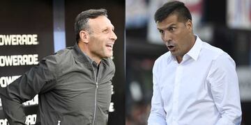 Walter Ribonetto y Juan Cruz Real, los técnicos de Talleres y Belgrano, respectivamente, con chances de llevarlos a octavos de final (La Voz)