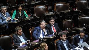 Nicolás Massot, del bloque Encuentro Federal, encabezó el pedido de sesión por el DNU de la SIDE (Foto: Federico López Claro)