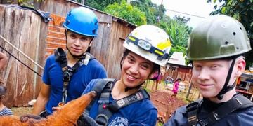 El animal ahora está siendo atendido por personal del Centro de Rehabilitación y recría de Animales Guira Oga.
