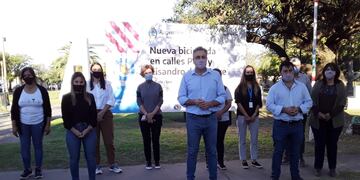 Presentación de las ciclovías de Lisandro de la Torre y Perú
