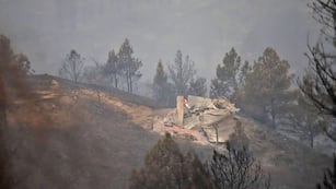 Incendios este lunes en la zona de El Durazno, en jurisdicción de Villa Yacanto, en Calamuchita. (La Voz)