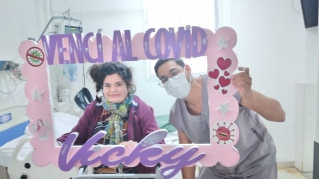 Luego de una larga lucha, Victoria venció al coronavirus y al hongo negro.