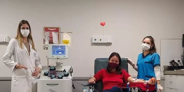 Se da dentro del marco del Día de Mundial del donante de sangre Voluntario.