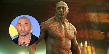 Dave Bautista es "Drax el Destructor" en Guardianes de la galaxia.