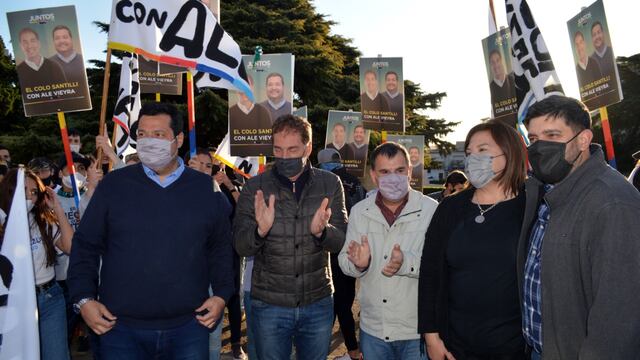 Santilli en la Plaza San Martín