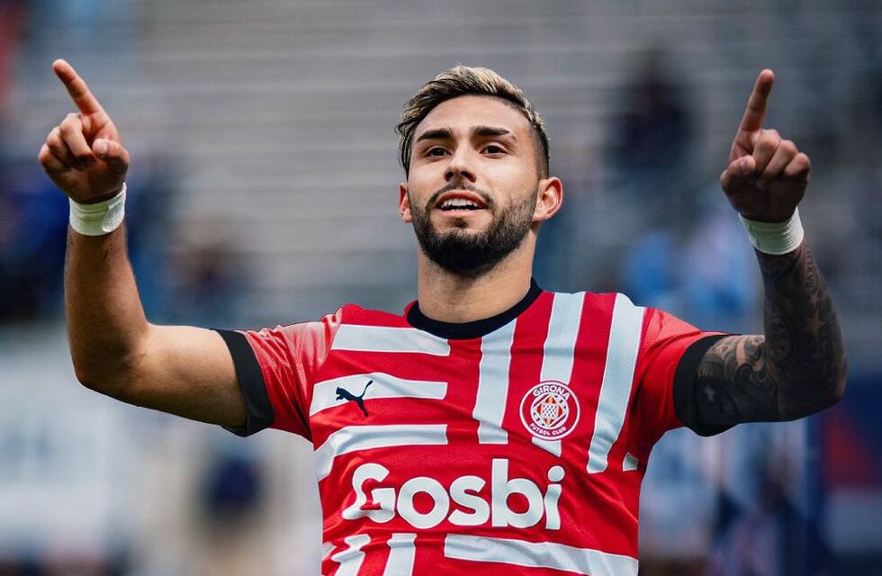 El guaymallino Valentín Castellanos sigue conectado con el gol y lo demostró en el debut en el Girona de España