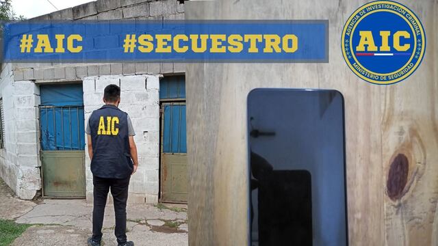 El celular recuperado por la AIC