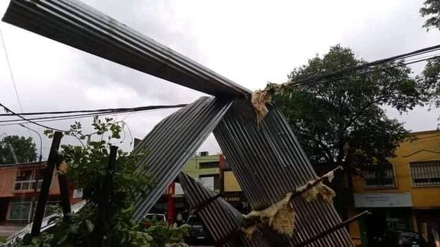Fuerte temporal causó destrozos en Eldorado y zonas aledañas.
