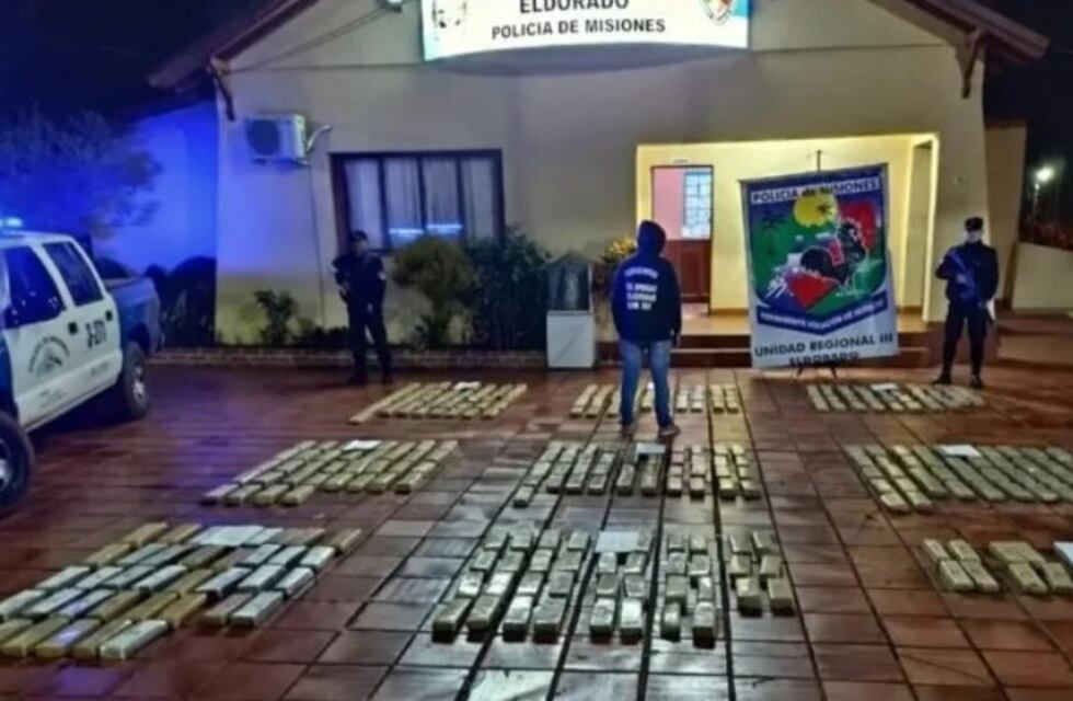 Operativo anti-narcotráfico en Eldorado: secuestran millonario contrabando de marihuana