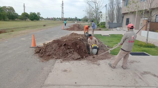 Comenzaron los trabajos para el agua potable en la Zona de Quintas