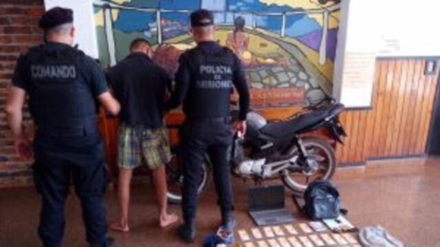 Oberá: detienen a un joven con antecedentes y recuperan objetos robados.