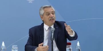 Alberto Fernández en conferencia de prensa después de las PASO