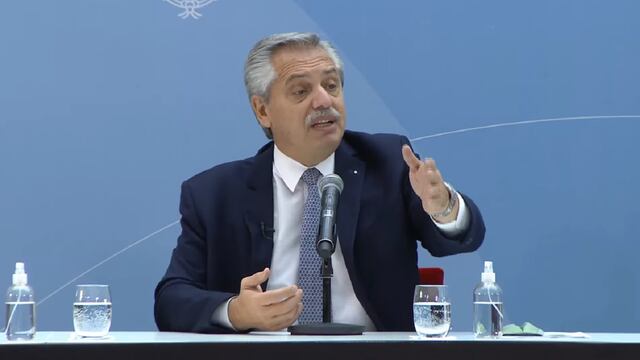 Alberto Fernández en conferencia de prensa después de las PASO