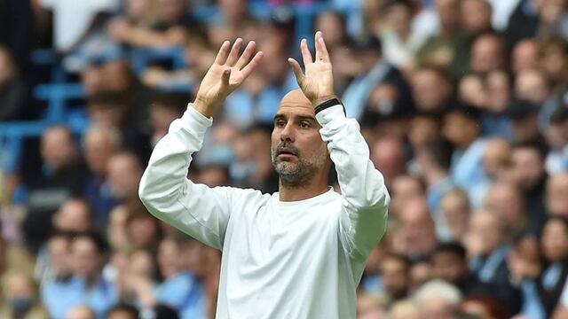 Pep Guardiola felicitó a River y Marcelo Gallardo por el título. (AP)